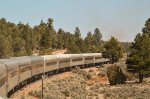 Grand Canyon Railway traveling to the Canyon